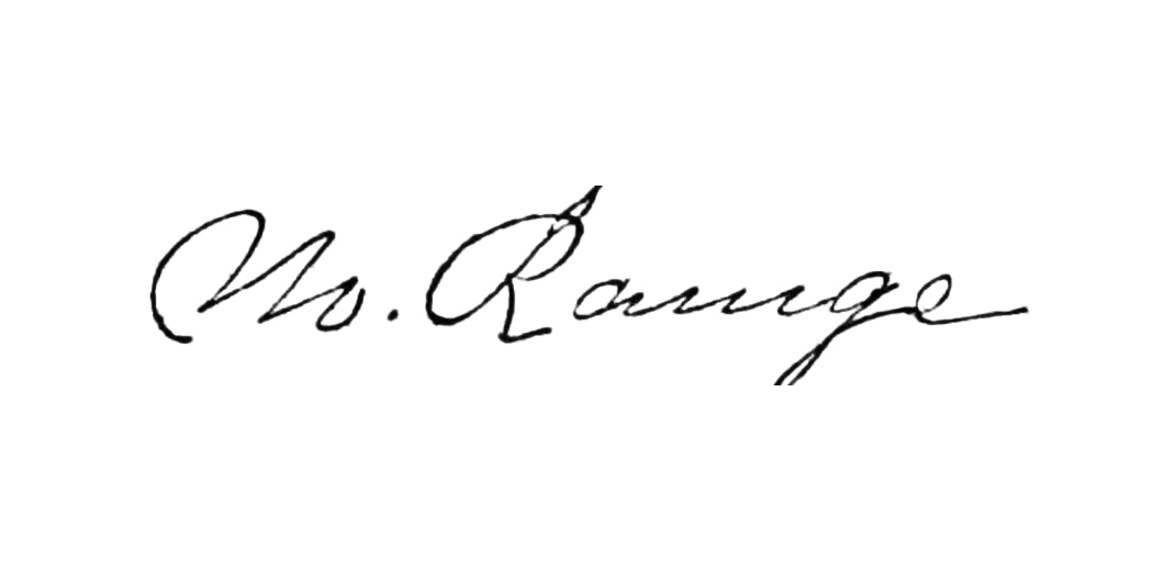 Thin cursive signature isolated from a faded scan